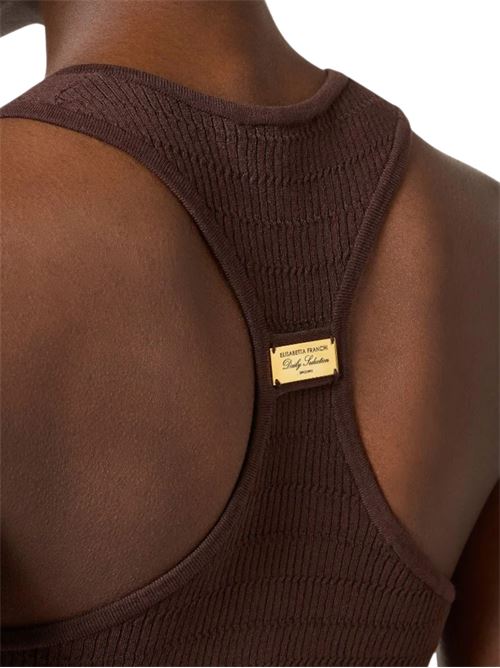 Canotta tricot con bottoni Elisabetta Franchi | TK75B61E2644